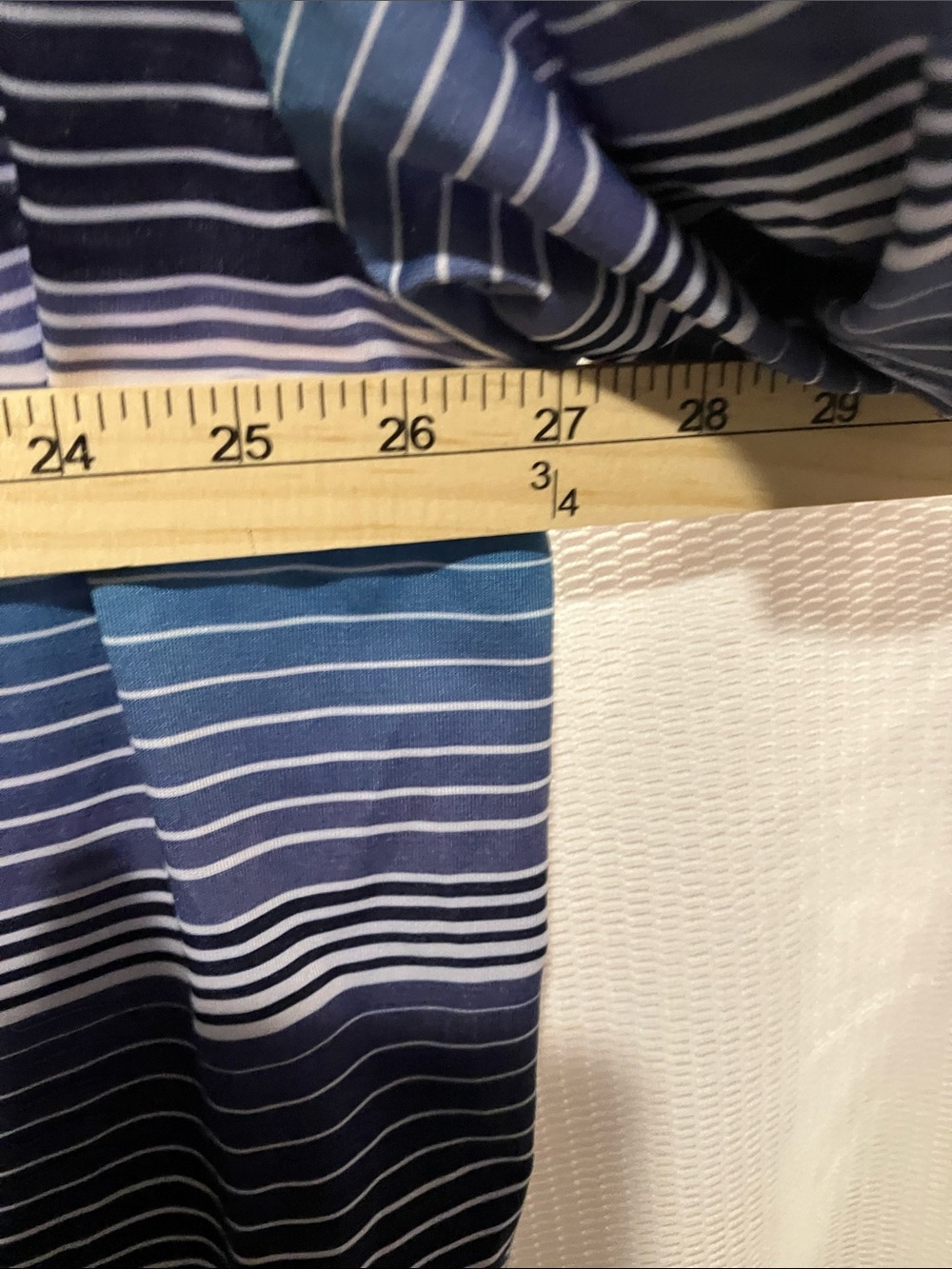 Hogan Navy and Teal Striped Polo Shirt - Picture 7 of 10